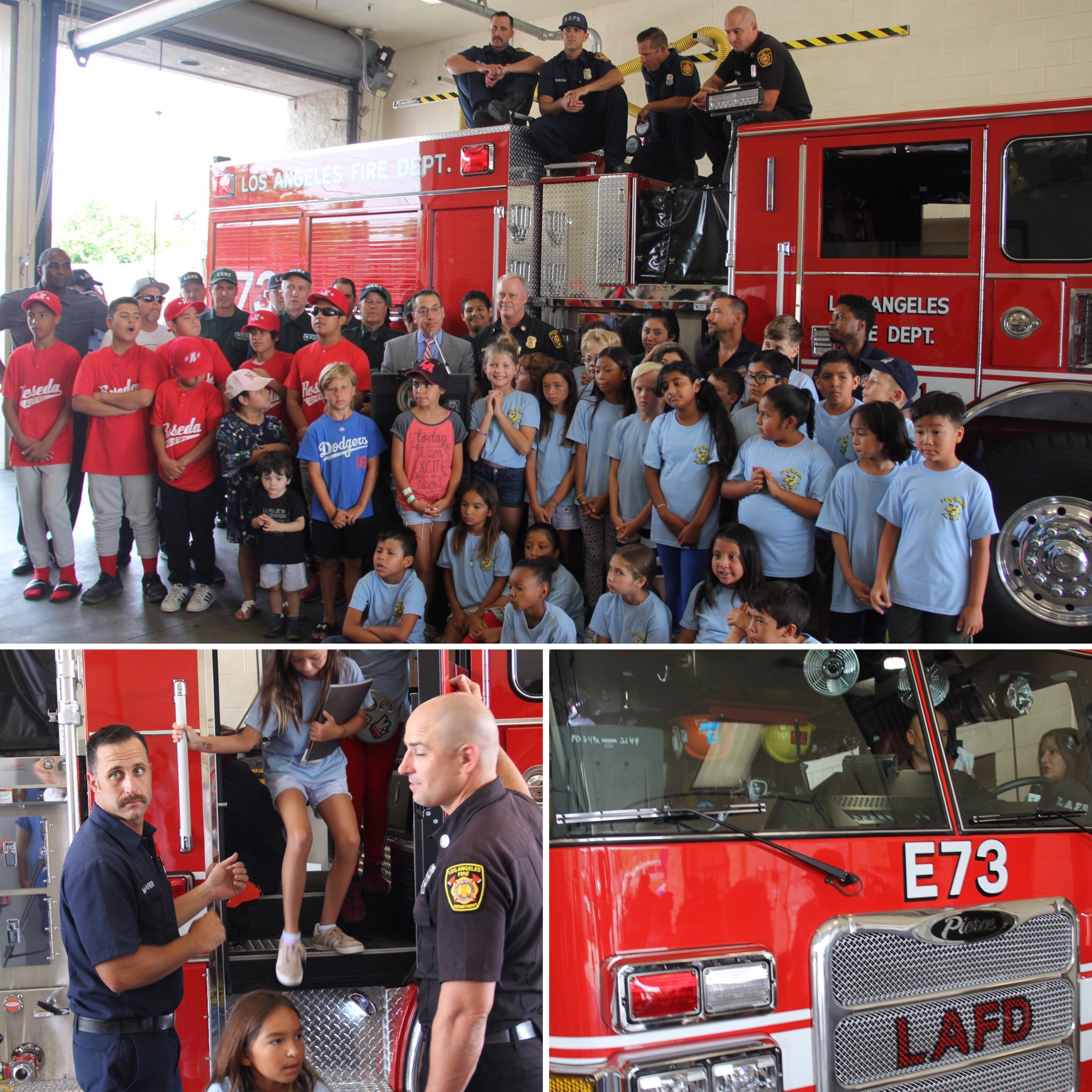 Mayor Bob Blumenfield at Fire Station