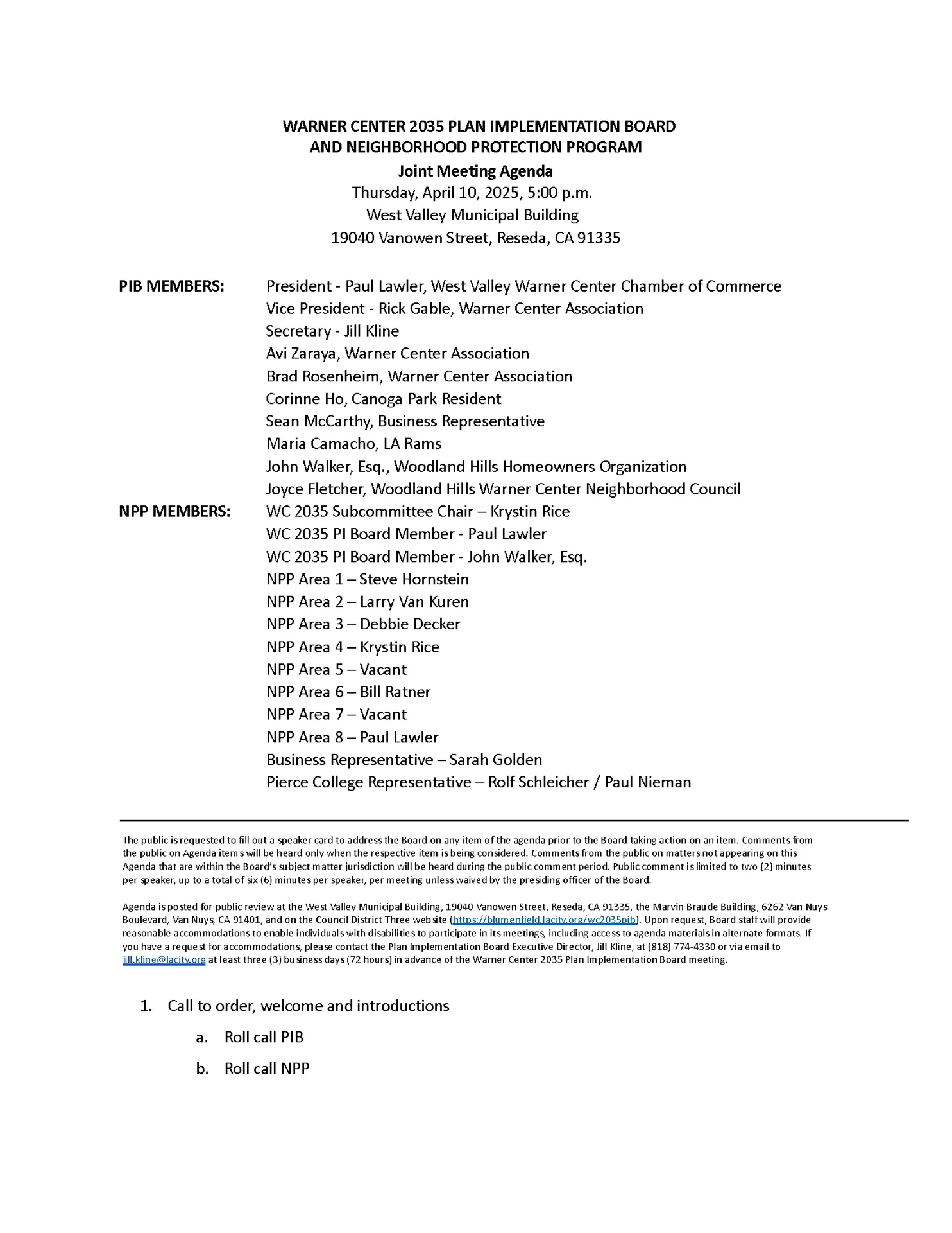 4.10.25 Agenda Page 1